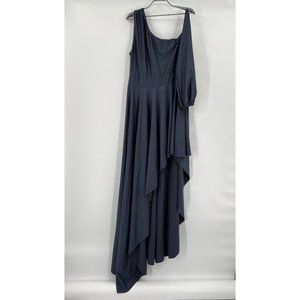 Eleven5 One Shoulder "Bring Out the Champagne" Party Dress Formal 2X Silver Fox